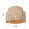 Nowoczesny plafon lampa sufitowa wykonana z juty beżowa uniwersalna minimalistyczna okrągła SMILLA 666800136 Trio